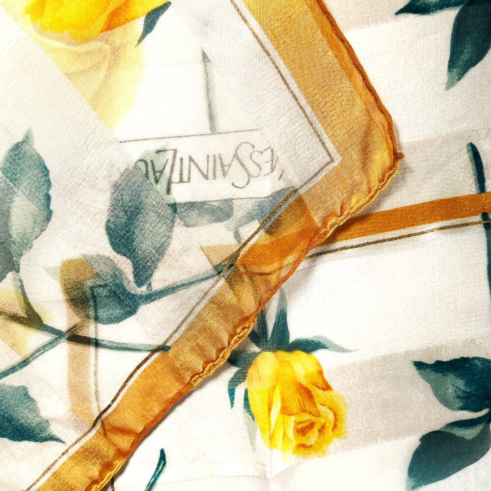 Vintage Yves Saint Laurent Silk Chiffon Scarf - Picture 12 of 12